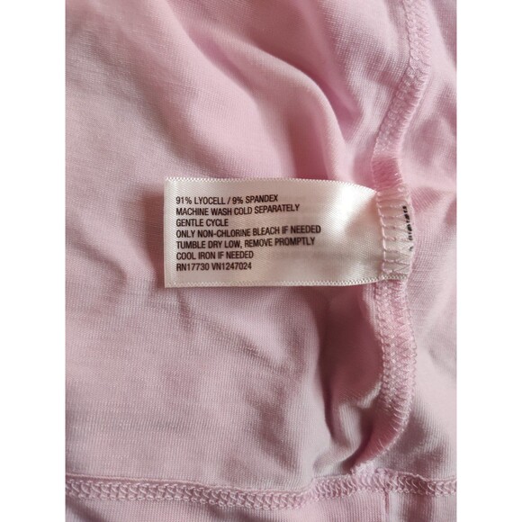 a new day Short Sleeve Tie Front Wrap Dress Pink Large - Picture 6 of 7